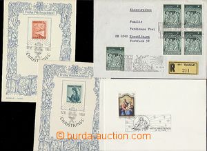 55674 - 1955-79 CHRISTKINDL, Christmas post, 1x Reg letter and 3x ca