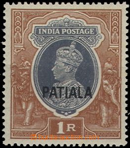 55853 - 1937 PATIALA  Mi.86, in gum several rusty dots otherwise min
