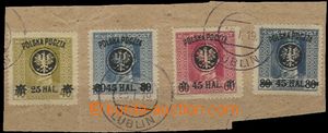 56244 - 1919 Mi.23A, 24, 25/I+II., 4 pcs of stamps other lublinskéh