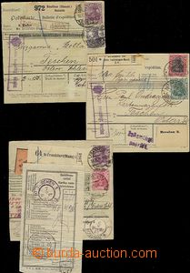 56280 - 1918 3 pcs of larger parts post. dispatch-notes, sent to Sil