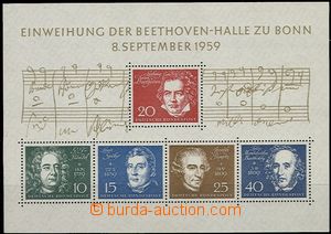 56301 - 1959 Mi. Block 2 (Mi.315-9), Beethovenův Bonn, mint never h