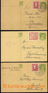 56469 - 1926 CDV28, sestava 3ks adresovaných do Švýcarska, Švéd
