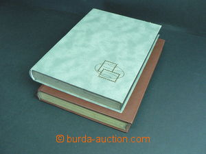 56498 -  stockbooks A4, 2 pcs of 16-sheets Pofis, black sheets, good