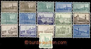 56651 - 1930 Czechoslovakia  selection of 16 pcs of advertising labe