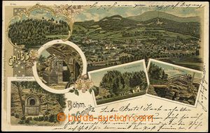 56759 - 1900 Česká Kamenice (Böhm. Kamnitz) - lithography, rock u