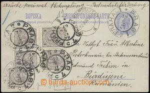 56778 - 1899 dopisnice pro pražskou potrubní poštu Mi.RP16, dofra