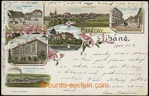 56939 - 1901 LIBÁŇ - lithography, sugar-factory; long address, Us,