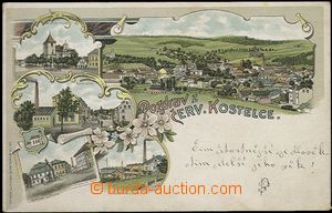 56970 - 1900 ČERVENÝ KOSTELEC - lithography, factory; long address