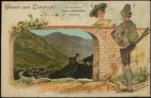 57059 - 1900 Landeck - litografická koláž tlačená, mladý mysli