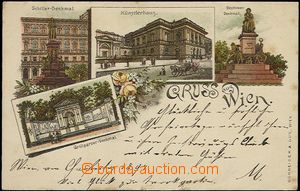 57079 - 1897 Wien - litografická koláž; DA, prošlá, lehké skvr