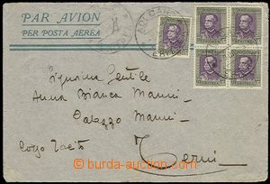 57510 - 1935 Let-dopis zaslaný do Terni v Itálii, vyfr. 5ti známk