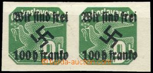 57645 - 1938 Mi.30, Rumburg, newspaper 9h with overprint, horizontal