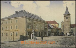 57710 - 1918 Jičín - Žižkovo square, Agrarian bank; Un, wrinkled