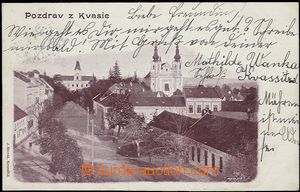 57828 - 1904 Kvasice - pohled na náměstí; DA, prošlá, dobrý st
