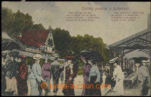 57854 - 1919 Luhačovice - koláž, deštivý pozdrav; prošlá, od
