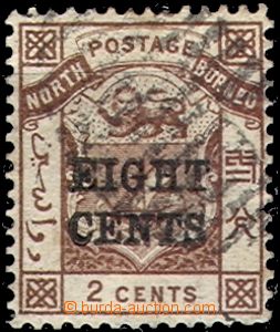 57991 - 1883 Mi.9, postage stmp with overprint 9c/2c, on reverse own