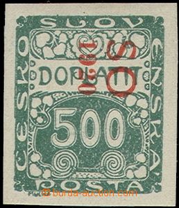 58015 -  Pof.SO42 with vertical red overprint, exp. by Karasek.., c.