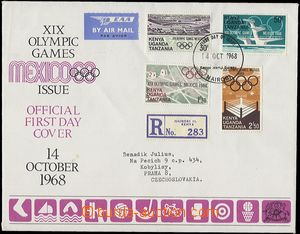 58037 - 1968 obálka FDC s námětem XIX. olympijských her v Mexiku