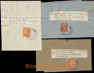 58062 - 1944 comp. 2 pcs of newspaper wrappers and 1 cut-square sent