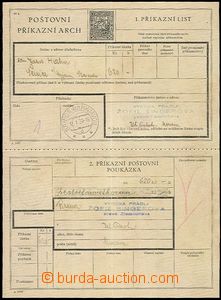 58196 - 1939 CPA1A Post. order sheet, Czech version, complete unsepa