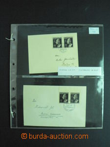 58263 - 1943 BOHEMIA-MORAVIA, selection 13 pcs of entires franked wi