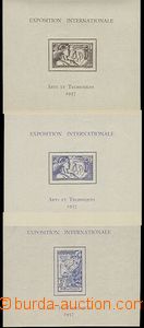 58267 - 1937 REUNION + St.PIERE + N.CALEDONIE, sestava 3ks aršíků