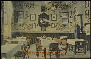 58287 - 1920? Slatiňany - interiér z Fendrichovy restaurace Beseda