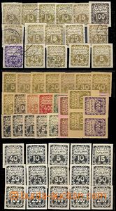 58477 - 1919 selection of PLATE PROOF and plate variety postage-due 