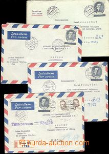 58602 - 1953 KOREA  sestava 4ks dopisů včetně obsahu adresovanýc