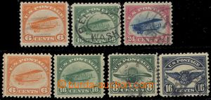 58714 - 1918-23 selection of Let-známek Mi.248-50 + Mi.286-87 used 