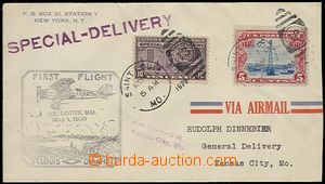 58813 - 1929 Let-dopis 1. letu s vylepenou doruční zn., Special - 