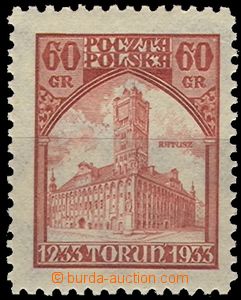 58916 - 1933 Mi.281 Town-hall in/at Toruni, mint never hinged, c.v..