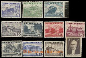 58920 - 1935 Mi.301-11, Buildings and oths., good quality, c.v.. 40