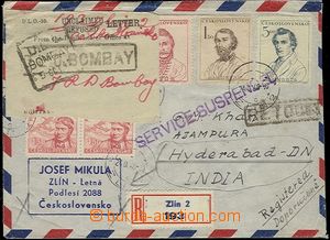 59064 - 1948 R+Let dopis vyfr. bohatou frankaturou zn. Pof.L17 2x, 1