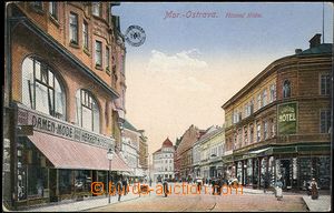 59156 - 1919 MORAVSKÁ OSTRAVA - Main street, color, Us, slightly bu