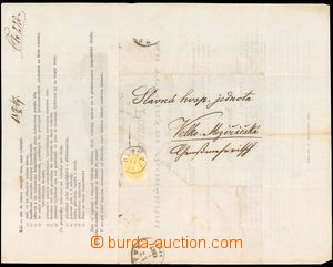 59158 - 1867 folded letter (invitation-card to/at zkouškám) as pri