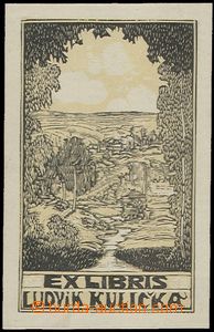 59329 - 1912 VÁCHAL Joseph (1884–1969): exlibris Lewis Kulička, 