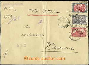 59395 - 1920 cenný dopis na 20.800M zaslaný z Dresden 3.2.20 do K
