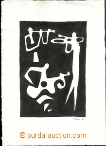 59416 - 1960 FÁRA Libor (1925-1988), Jazz, printing by Indian ink, 