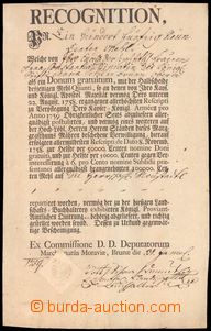 59471 - 1759 MILITARIA, určení dodávky mouky pro armádu, tisk v 