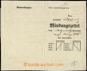 59479 - 1844 preprinted blank form with statement agricultural produ