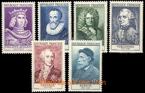 59754 - 1955 Mi.1053-58, Osobnosti, luxusní, kat. 130€
