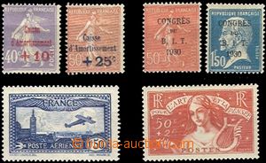59755 - 1928-35 Mi.232, 233, 249-250, 255a luxusní bez stopy, 304, 