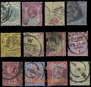 60126 - 1887 Mi.86-97, comp. 12 pcs of stamp., various quality, c.v.