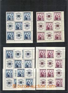 60419 - 1940-43 BOHEMIA-MORAVIA, comp. of stamps Red Cross I-II. Pof