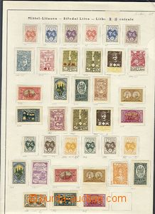 60467 - 1920-22 CENTRAL LITHUANIA, comp. of stamps Central Lithuania