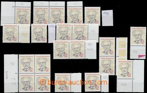 60504 - 2003 Pof.364 V.Klaus, selection of 21 pcs of stamps with 19 
