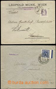 61601 - 1897-1914 2x letter as printed matter in the place, franked 