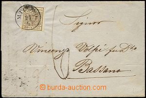 61606 - 1850? skládaný dopis vyfr. zn. 30ctm (Mi.4), typ neuveden,