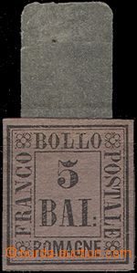 61846 - 1859 Mi.6 Postage 5 Baj, wide margins, label, exp. Dr. B. Ri
